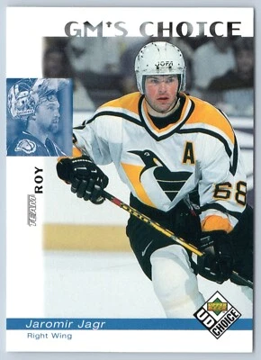JAROMIR JAGR GM'S CHOICE / PATRICK ROY 1998-99 UD CHOICE 98-99 NO 226   45681 - Image 1 of 2
