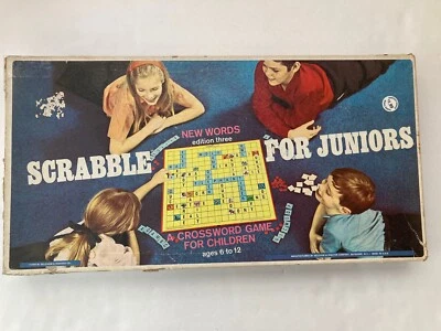 Vintage Scrabble for Juniors Crossword Game - Edition Three 1968- Complete - Image 1 of 4