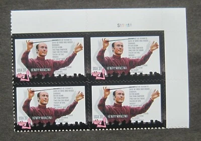 SCOTT #3839 37c PB OF 4 - 2004  - HENRY MANCINI MNH - Image 1 of 2