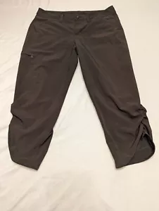 Pantalones Eddie Bauer para mujer 6 bolsillos recortados Capri tuéter delantero y trasero - Imagen 1 de 14