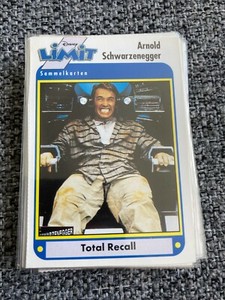 Total Recall Disney Limit Arnold Schwarzenegger German Magazine Trading Card