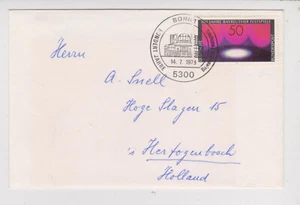 Germany BRD Bundespost 1976 MI-896 auf brief Erstausgabetag-Stempel Bonn - Foto 1 di 1