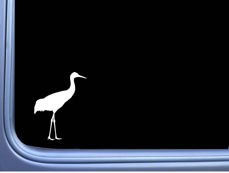 EZSTIK Sandhill Crane L966 8" Sticker decal bird watcher heron farm pond