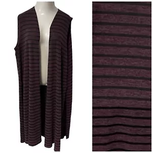 Cárdigan LuLaRoe Longline Mujer Talla XL Púrpura Suéter Trabajo Oficina Lagenlook Fecha - Imagen 1 de 11