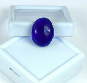 Natural 11-13 Ct  Blue Spinel Loose Gemstone Oval Cabochon Certified New Stock - Picture 1 of 9