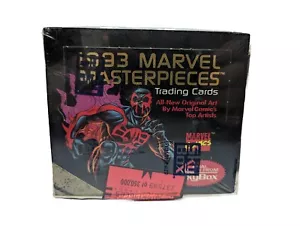 Marvel Masterpieces 1993 caja de tarjetas coleccionables 36 paquetes nuevo sellado de fábrica Skybox - Imagen 1 de 3