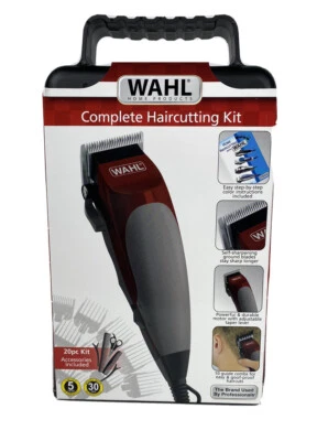 WAHL 20 Piece Complete Haircutting Kit Hair Clippers Model 79235-200R Red - Image 1 of 4