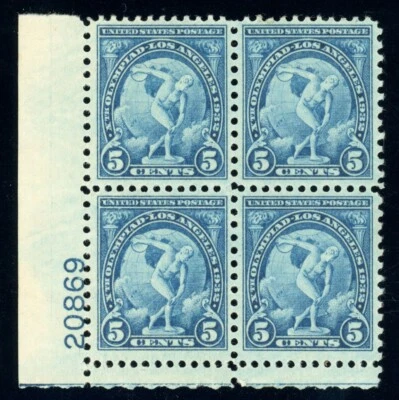 US Stamp #719 Olympic Winter Games 5c - Plate Block of 4 - MHH - CV $17.50 - Image 1 of 2