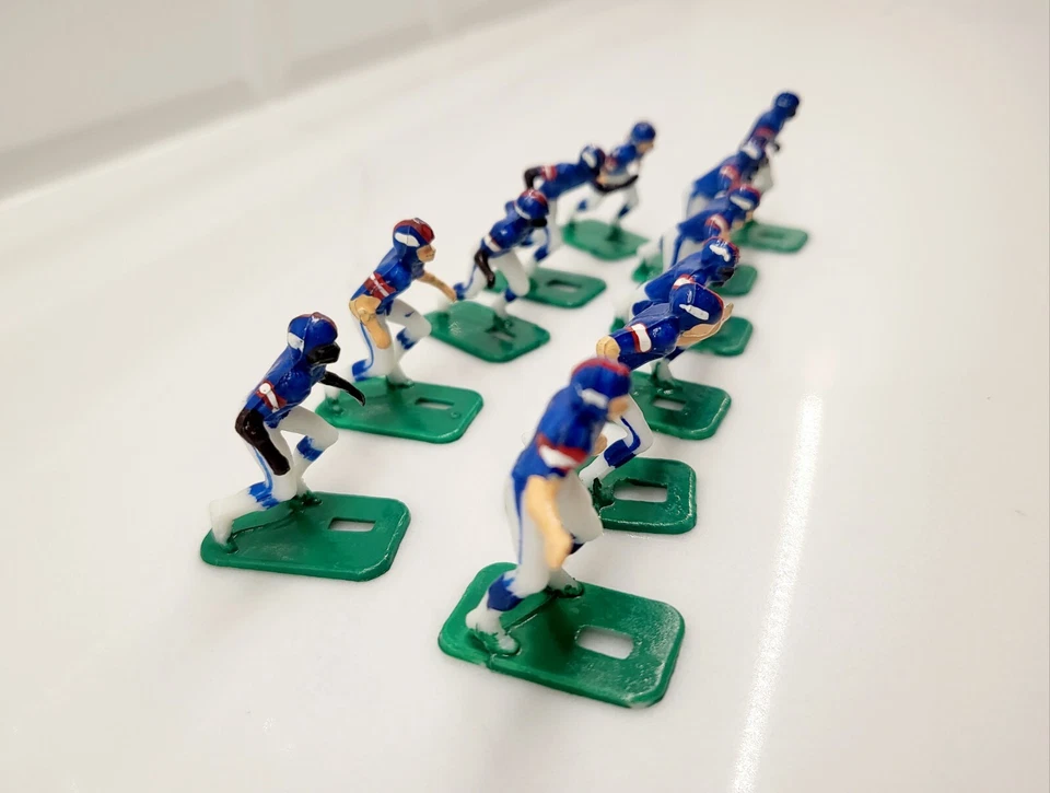 Conjunto de 11 uniformes azules electrónicos de jugadores de fútbol americano Tudor New York Giants de colección Foto 1 de 4