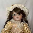 Bru Jumeau 20" All Porcelain Antq Repro Doll Ball Jointed By Artist Pat Reese
