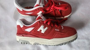 NEW New Balance 550 Suede Pack Team Red Boys size 13.5 - Picture 1 of 9