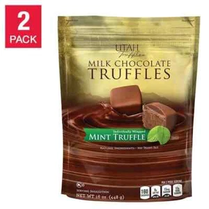 Utah Truffle Milk Chocolate Mint Truffles 16oz 2-pack - Picture 1 of 3