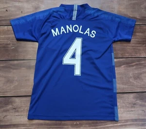 ⚽Greece Football Shirt Manolas #4 Away Soccer Jersey 2018, Children`s Size - Picture 1 of 14