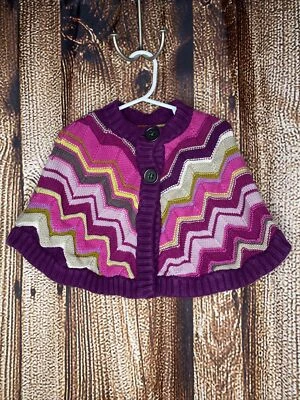 MISSONI For Target Girls Knit Shawl Cape Poncho Sweater Size XL 4T-5T - Image 1 of 3