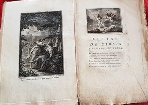 LETTRE DE BIBLIS A CAUNUS SON FRERE/M. Blin De Sainmore (édition originale 1765) - Imagen 1 de 10