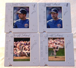 MLB Montreal Expos 1993 Jeff Shaw 4 fotos de acción diapositivas negativos de J. Wallin - Imagen 1 de 1