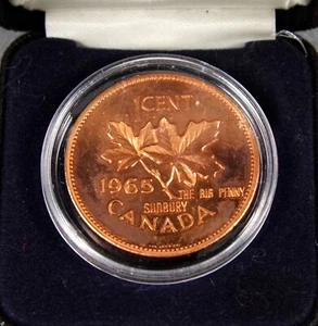 1965 Large Canadian Penny - Picture 1 of 2