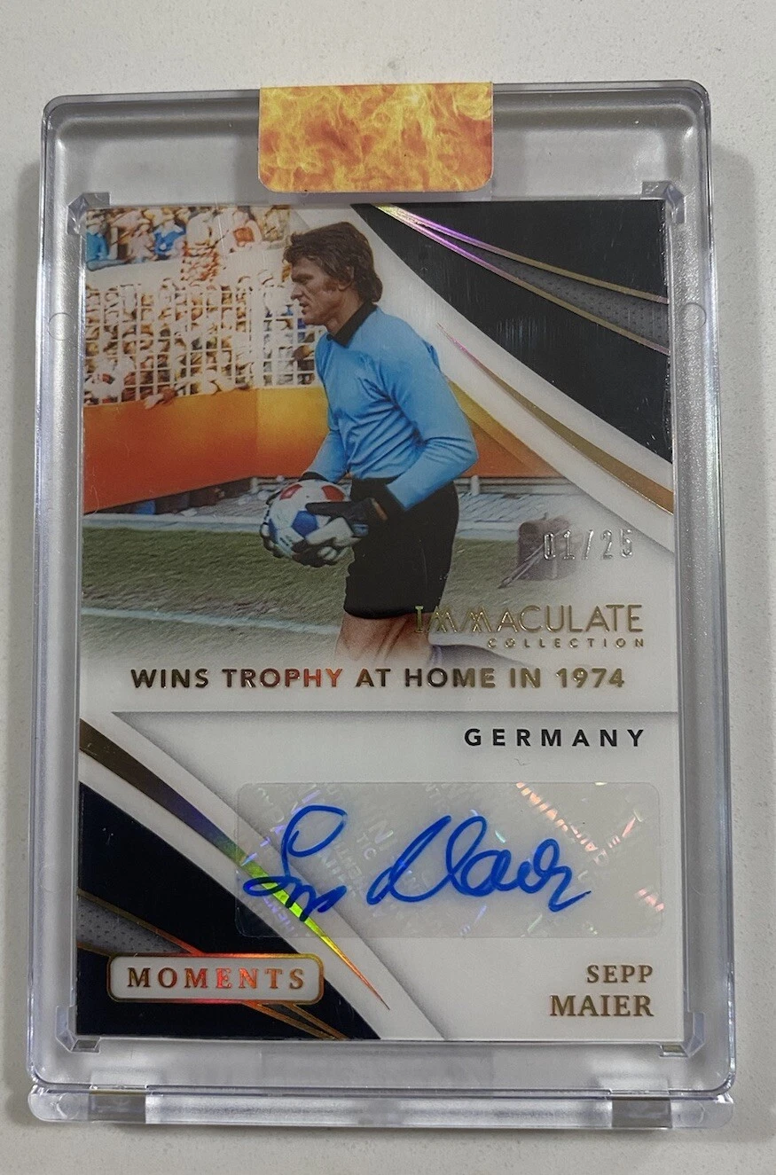 2021 Panini Immaculate Soccer Sepp Maier Moments #’d 1/25 First On Print!!!