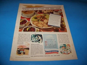 Anuncio impreso original de Can Manufacturers Institute de revista 1946 - Imagen 1 de 2