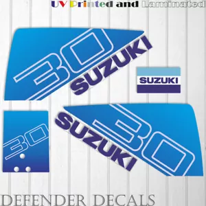 Suzuki 30 PS DT30 2-Takt Außenbord Motor Aufkleber Aufkleber Set Set Reproduktion Kit - Bild 1 von 1