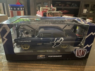 M2 Machines, 1957 Chevrolet 150 Sedan, R84, Chevrolet Performance, 1:24, NIB - Image 1 of 4