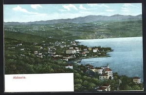 Ansichtskarte Abbazia / Opatija, Gesamtansicht aus der Vogelschau - Zdjęcie 1 z 2
