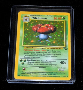 Auténtico Pokémon TCG Vileplume 1999 80 HP Holo True Jungle 15/64 LP - Imagen 1 de 6