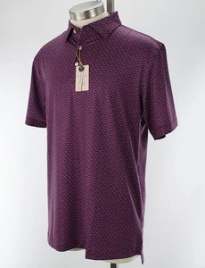 PETER MILLAR Merlot Wine Glass Exclusive Performance Jersey Polo Shirt SMALL NWT - Picture 1 of 2