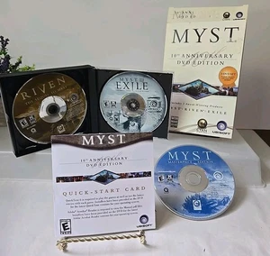 Myst: 10th Anniversary 3 DVD ROM Set Edition (PC/Mac Game, 2003) Exile Riven I1 - Bild 1 von 16