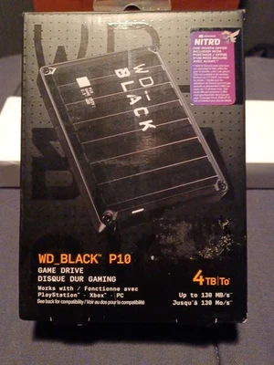 Western Digital Black P10 4TB,External,2.5 inch (WDBA3A0040BBKWESN) Hard Drive - Image 1 of 2