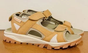 Timberland Women’s Lincoln Peak Strap Sandals Wheat Leather Size 8 NWOT - Picture 1 of 10