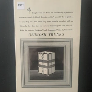 Vintage 1931 OshKosh Trunks As Good As We Say They Are Ad Advertisement - Picture 1 of 2