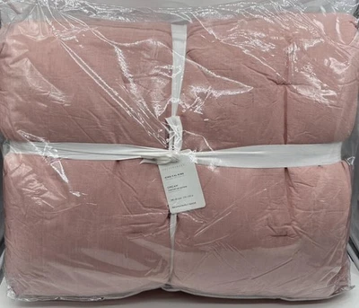 Pottery Barn Dream Brushed Cotton KING Comforter / Quilt ~ Pink Sand - Image 1 of 2