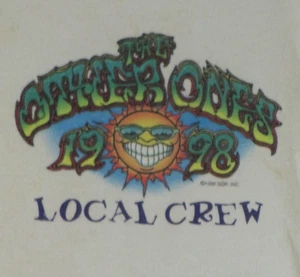 1998 Liquid Blue Other Ones LOCAL CREW Men's White Shirt XL VTG 90s DEADHEADS - Picture 1 of 14