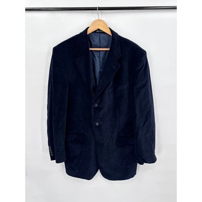 Blazer de veludo masculino Calvin America casaco esportivo tamanho 44L escritório de negócios casual - Imagem 1 de 4