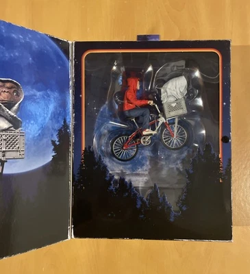 NECA E.T The Extra-Terrestrial 40th Anniversary Elliott on Motorized Go Bicycle - Image 1 of 4
