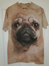 The Mountain PUG TShirt Size S Unisex Men Women Novelty Oversized Diesel style