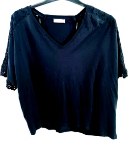 Modernes Damen T-Shirt v. C&A dunkelblau Gr. M - Bild 1 von 3
