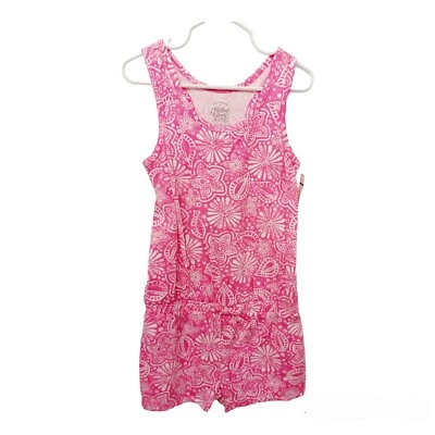 Faded Glory Girls Pink 1 Pc Romper/Shorts-4/5-Sleeveless - Image 1 of 3
