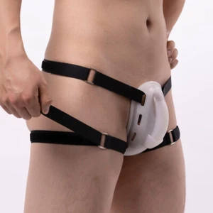 Slip uomo silicone push up coppa marsupio intimo jockstrap regolabile gamba strap - Foto 1 di 10