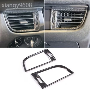 For Porsche Macan 2018-2023 Real Carbon Fiber Side Air Vent Outlet Panel Cover×2 - Imagen 1 de 12