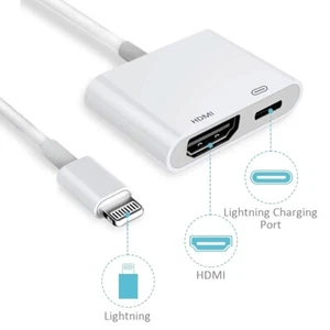 4K iPad to HDMI Adapter Cable Digital AV TV For iPad 9.7 iPad 8 7 6 5 iPad Air 3 - Picture 1 of 21