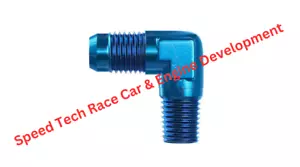 Goodridge AN822-06-06D -6 AN x 3/8" NPT 90 Degree Fit Adapter @ Speed Tech - Foto 1 di 1