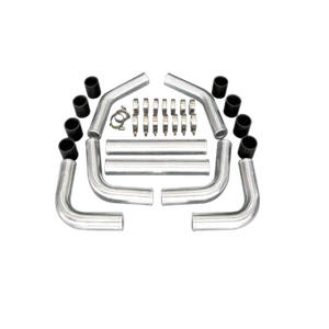 2" 51mm Universal Intercooler Piping Kit Aluminium Black - Bild 1 von 1
