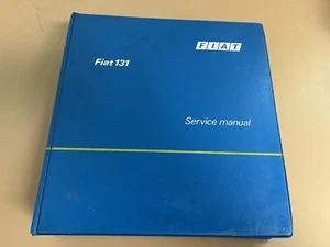 Fiat 131 1976 manual de taller de servicio de fábrica en carpeta - Imagen 1 de 8