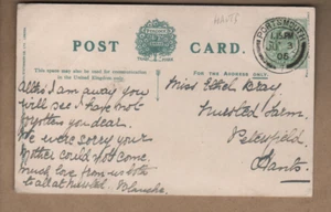 Portsmouth, Hampshire - Double circle postmark 1905 - Fox Hunting - Picture 1 of 2