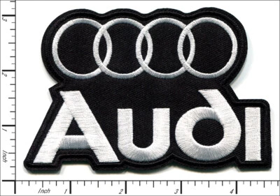 22 Pcs Embroidered Iron on patches Audi Motors Emblem 113x74mm AP063aD1 - Image 1 of 2