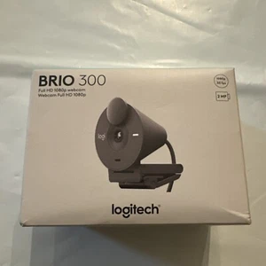 Logitech - Brio 300 1920x1080p USB-C Webcam with Privacy Shutter - Graphite - Picture 1 of 3