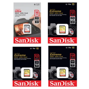 32GB 64GB 128GB SD SanDisk Memory Card For Canon Nikon D3100 Digital Camera - Picture 1 of 10