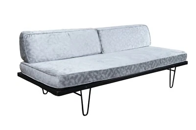 Sofá cama George Nelson Herman Miller moderno de mediados de siglo con horquilla y patas Foto 1 de 4